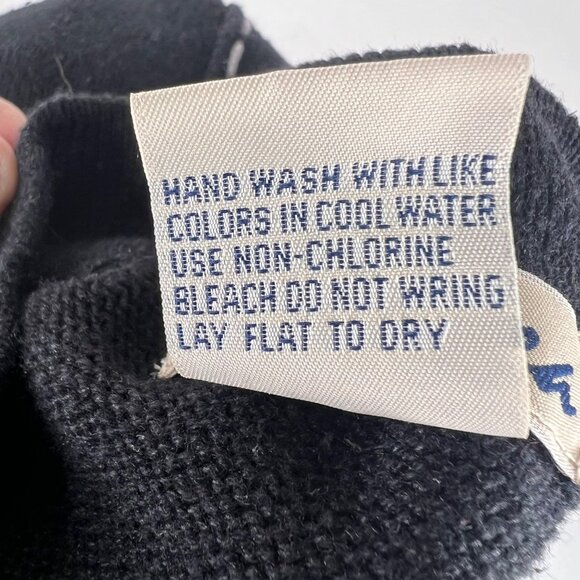 Womens Timberlea Embroidered Black Cardigan Sweater Red Cardinals Size Small VTG - Picture 8 of 9